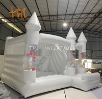 Maison de saut gonflable de nouveau style avec toboggan gonflable flottant Trampoline Bounce House avec ventilateur pour mariage