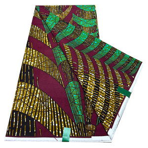 Véritable Tissu Africain Imprimé en Coton, Super <span class=keywords><strong>Pagne</strong></span> Africain en Cire, 6 Yards, Vêtement Holldan - Product Image 5