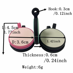 Oksilicone Tùy chỉnh ID im lặng Silicone Pet <span class=keywords><strong>tag</strong></span> khắc hình tròn cho chống mất con chó mèo ID Tên tùy chỉnh mã <span class=keywords><strong>QR</strong></span> Logo thẻ cao su - Product Image 3