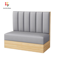 Banquette de restaurant moderne sur mesure, canapé deux places, gain de place, mobilier commercial
