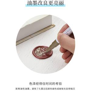 Stylo à cire à cacheter, stylo à peinture, outil de coloriage pour journal créatif, fournitures d'artisanat avec tampons à cacheter - Product Image 4