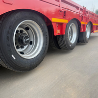 Semi-remorque à plateau surbaissé extensible à 8 essieux, remorque télescopique pour transport lourd, capacité de 120 tonnes, vente directe d'usine, personnalisation disponible