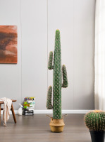 Plantes artificielles tropicales en pot, fausses plantes vertes, paysage désertique, fausses plantes vertes décoratives, simulation de cactus en plastique