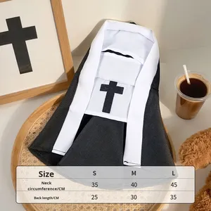 <span class=keywords><strong>Monja</strong></span> mascota disfraz <span class=keywords><strong>de</strong></span> Halloween gatito Cosplay traje <span class=keywords><strong>de</strong></span> transformación perro pequeño Internet celebridad foto divertido peculiar poliéster - Product Image 6