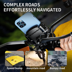 Support de téléphone pour moto Kewig ODM OEM, fixation rapide, utilisation d'une seule main, compatible avec les smartphones de 5,4 à 7,2 pouces, pour vélo, scooter, VTT - Product Image 5