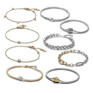 Perles de bracelet DIY en argent cuivré 925, zircon plaqué diamant, nouvelle collection hiver, accessoire en forme de serpent, <span class=keywords><strong>cadeau</strong></span> - Product Image 1