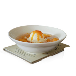 Tazón de cerámica blanco para postres, estilo sombrero de paja, tazón comercial para fideos, tazón popular para ensalada de frutas/sopa dulce; se puede personalizar con logotipo - Product Image 5