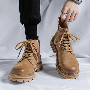 Botas de Tobillo de Cuero Puro <span class=keywords><strong>para</strong></span> <span class=keywords><strong>Hombre</strong></span> UP-4432r, Zapatos Deportivos <span class=keywords><strong>para</strong></span> Senderismo, Campamento y Actividades al Aire Libre, Zapatos Casuales Vintage <span class=keywords><strong>para</strong></span> <span class=keywords><strong>Hombre</strong></span> - Product Image 6