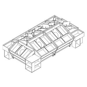 Estante de exhibición de frutas y verduras de alta capacidad móvil de madera Highbright para supermercado - Product Image 5