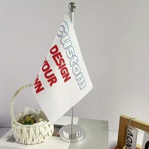 Настольный флаг на подставке, набор для рабочего стола, высококачественный флагшток из металла/пластика, офисные флаги-баннеры - Product Image 6