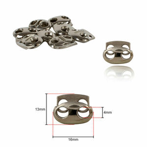 Nhà Máy Tùy Chỉnh Kim Loại Mùa Xuân Dây Chuỗi End Nút Chặn Kim Loại Biểu Tượng Cho Hàng May Mặc Hat Túi Khóa Dây Nút - Product Image 6