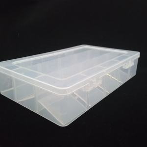 Pratica scatola di immagazzinaggio trasparente rettangolare impermeabile per piccole parti contenitore a scomparto staccabile per perline - Product Image 2