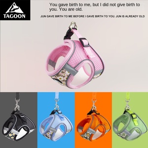 Diskon besar reflektif grosir antilembap anjing peliharaan anak anjing <span class=keywords><strong>Harness</strong></span> penuntun - Product Image 2