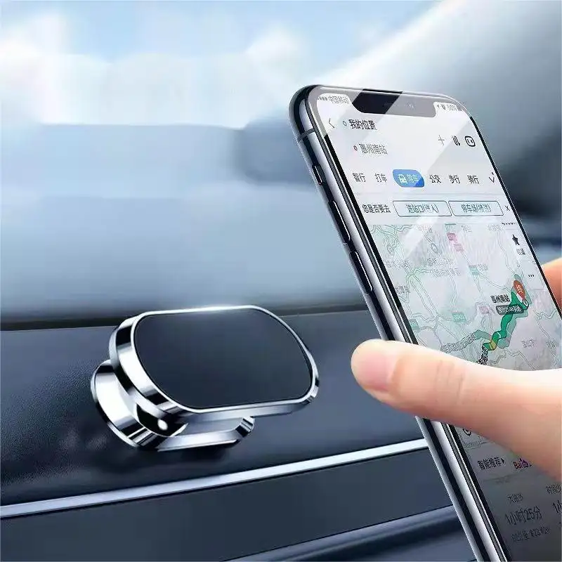 Custom 360 Degree Rotation Adjustable Phone Holder Mobile Phone Mount Magnetic GPS Car Support Stand
