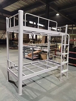 Lit superposé double en métal à prix direct usine pour écoles internes – Mobilier métallique pliable facile à assembler pour chambre à coucher
