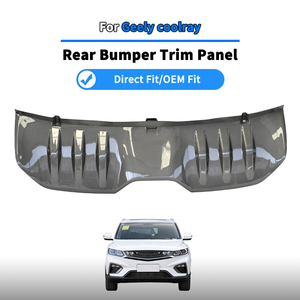 Garniture de pare-chocs arrière en plastique ABS noir brillant Geely Coolray, état neuf, garniture de protection extérieure, marque Srumdy, fixation par boulons, 2022- <span class=keywords><strong>1</strong></span> - Product Image 6