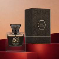 Flacon de parfum carré en verre à base épaisse de 30 ml, 50 ml, 100 ml, avec bouchon Zamac et boîte de logo, emballage de parfum – Vente en gros à chaud