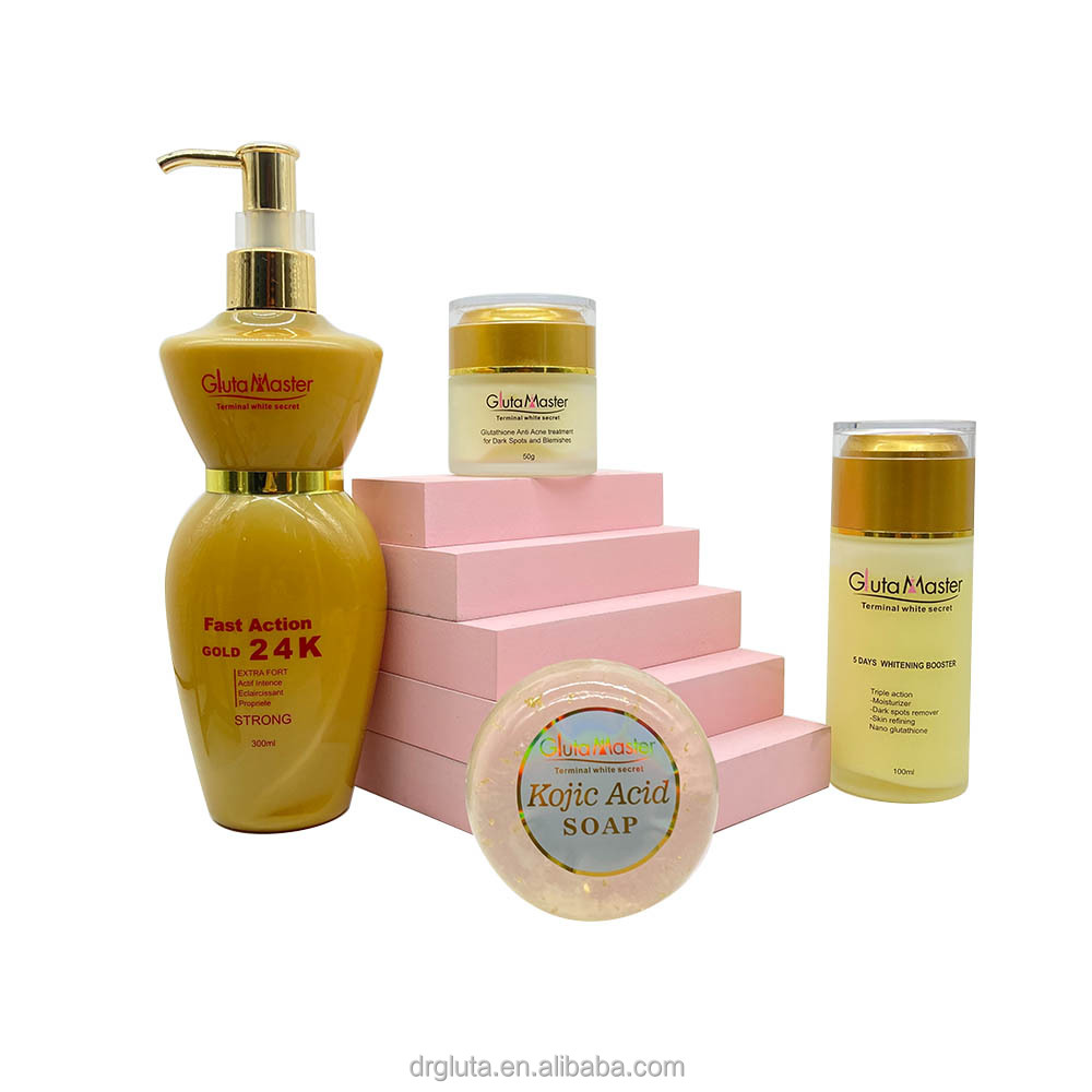 Gamme La La La - Crème Visage Blanchissante & Anti-Taches Avec Acide Kojique Et Gluta - 230ml