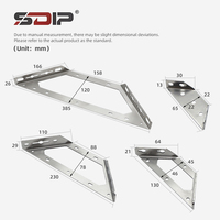 Fabrik Metall Wand montage Dreieckige Regal halterung Metall bett Eck verbinder Halterung Winkel Peg Winkel