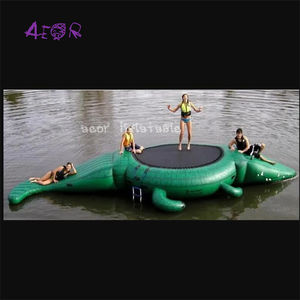 Parc aquatique de mer Lit de saut flottant <span class=keywords><strong>gonflable</strong></span> de qualité supérieure Trampoline flottant <span class=keywords><strong>gonflable</strong></span> en PVC Trampoline aquatique - Product Image 6