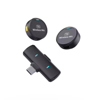 Microfono Lavalier Wireless Magnetico Portatile M1 per Telefono, Fotocamera, Live, YouTube, Vlog