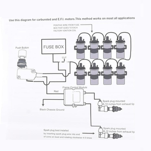 Универсальный комплект выхлопных огней 12В с двойной системой выброса пламени для тюнинга автомобилей, мотоциклов и грузовиков - Product Image 4
