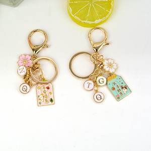 Biểu Tượng Tùy Chỉnh Thư Hình <span class=keywords><strong>3D</strong></span> Màu Đen Mạ Vàng Kẽm Hợp Kim Keychain Mới Dễ Thương Phim Hoạt Hình Phong Cách Vòng Chìa Khóa - Product Image 1