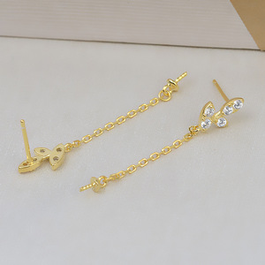 ชุดจี้ต่างหูเปลือกหอยเงินแท้ S925 ทำมือ สำหรับผู้หญิง 9-14 มม. ไข่มุกเม็ดเดี่ยว 15750 เหวินฉือ ประเทศจีน อุปกรณ์เสริมเปล่าสำหรับทำเครื่องประดับ DIY - Product Image 4