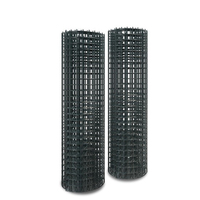 Treillis métallique soudé en plastique PVC noir de 1/2, 1/4 pouces pour la fabrication de piège à crabe