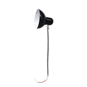 Lampe de travail LED pour tour, flexible avec support de tuyau, tête de lampe en céramique, base à vis E27, 12V 36V, portable, avec couvercle extérieur en fer, lumière blanche - Product Image 1