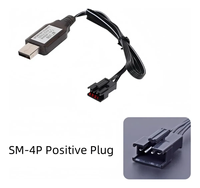 7,4V Lithium-Akku-Ladekabel mit SM-4PIN-Stecker Kompatibel mit RC-Auto RC-Flugzeug RC-Panzer RC-Boot und Anderen Ferngesteuerten Geräten