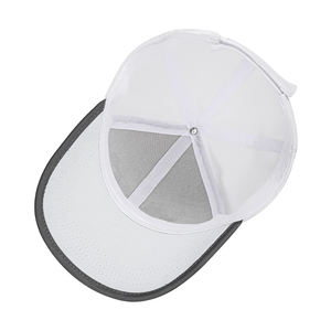 Wholesale Gorras Customised Hand Embroidery Sporty Dobby Solid Color <b>Plain</b> Sandwich Brim <b>Baseball</b> <b>Caps</b> - Product Image 2