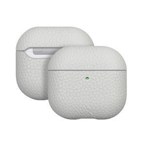 Funda de cuero genuino totalmente envuelta a mano para <span class=keywords><strong>AirPods</strong></span> 3 Compatible con cargadores inalámbricos - Product Image 4