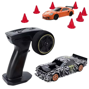 1:43 Drift <span class=keywords><strong>RC</strong></span> xe với con quay hồi chuyển 2.4GHz 4WD đài phát thanh điều khiển mini xe USB sạc tốc độ cao <span class=keywords><strong>RC</strong></span> <span class=keywords><strong>Racer</strong></span> với đèn LED cho theo dõi đua - Product Image 1
