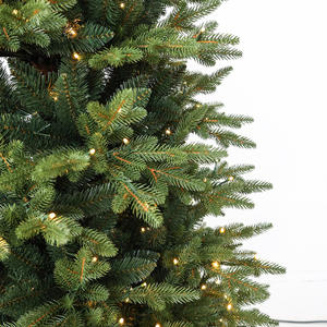 Высококачественная Классическая зеленая новогодняя елка, Лидер продаж, полная ПВХ, Смешанная искусственная Рождественская елка, подставка на шарнирах, полезная - Product Image 5