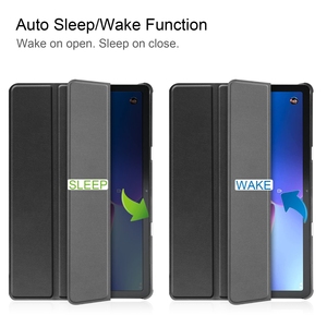 Lenovo <span class=keywords><strong>Tab</strong></span> <span class=keywords><strong>M10</strong></span> 3rd Gen Pure için sıcak satış saf renk 3-Fold tutucu akıllı deri <span class=keywords><strong>Tablet</strong></span> kılıfı Lenovo <span class=keywords><strong>Tablet</strong></span> için - Product Image 4