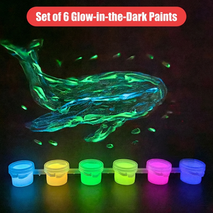 Strisce di Vernice Luminosa Super Brillante Panwenbo, Pittura Murale Colorata a Base d'Acqua, Strisce di Vernice Acrilica per Graffiti - Product Image 2