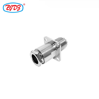 Pasokan pabrik UHF SO239 konektor RF klem flens Jack perempuan untuk RG214 RG8 RG213 LMR400 H-1000 konektor koaksial RF