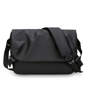 Waterproof Breathable <b>Crossbody</b> <b>Bag</b> Flap Minimalist Design <b>Large</b> Capacity Stylish Sports <b>Bag</b> Lid Casual Students Men Street - Product Image 2