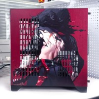 Boîtier d'ordinateur de jeu vertical OEM Ryzen 360 sur le thème de l'anime et du manga, boîtier de bureau avec fenêtre latérale, tour complète ATX en stock