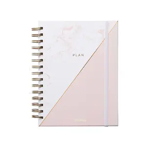 Goedkope Bulk Planner Elastiek Sluiting Custom Vorm Spiraal Journal Notebook