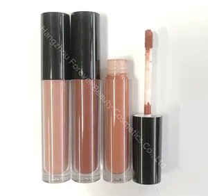 Lipstik Cair Matte pigmen tinggi anti-lengket organik 11-warna kualitas baik dengan Label pribadi