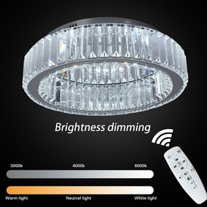 โคมไฟเพดาน LED โมเดิร์นหรูหรา สีทอง ประดับคริสตัล สำหรับโรงแรม ห้องนั่งเล่น โคมไฟทรงกลม ดีไซน์โดดเด่น - Product Image 3