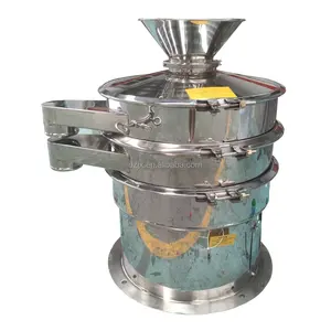 Peneira vibratória rotativa de aço inoxidável em pó de óxido de ferro DZJX com dispositivo ultrassônico máquina de classificação vibratória de nogueira