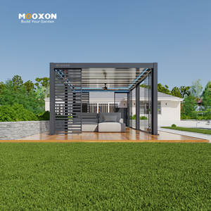 Mooxon özelleştirilebilir boyutu 3X3 3X4 3X5 3X6 fabrika açık alüminyum motorlu Louvered Led ışık Bois ile sistemi - Product Image 5