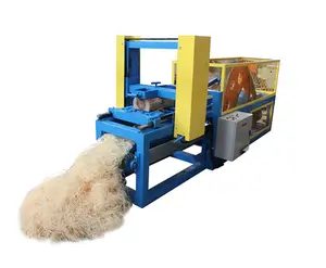 Máquina de fabricación de lana de madera de calidad, máquina de lana de madera Excelsior usada, lana de madera Firelighter