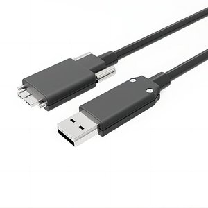 Câble optique actif USB 3.1 Gen 2 avec verrouillage par vis 10 Gbit/s AM vers CM <span class=keywords><strong>AOC</strong></span> Type C mâle avec vis de verrouillage Fibre hybride Cuivre - Product Image 2