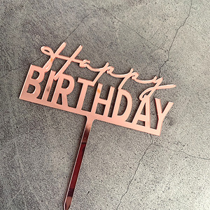 Nuevo estilo, adorno acrílico para pastel de <span class=keywords><strong>feliz</strong></span> <span class=keywords><strong>cumpleaños</strong></span>, suministros de decoración de pasteles, adorno para pastel para <span class=keywords><strong>cumpleaños</strong></span> - Product Image 6