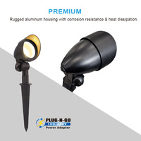 Projecteurs paysagers basse tension 5W en aluminium, certifiés ETL, blanc chaud 2700K 3000K, pour jardin, cour, allée, arbre extérieur
