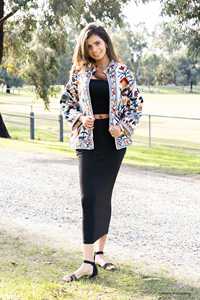 Veste matelassée pour femme Kantha blanche, automne/hiver, fermeture à boutons, manches longues, broderie, toile écologique, coton pur, tendance - Product Image 5